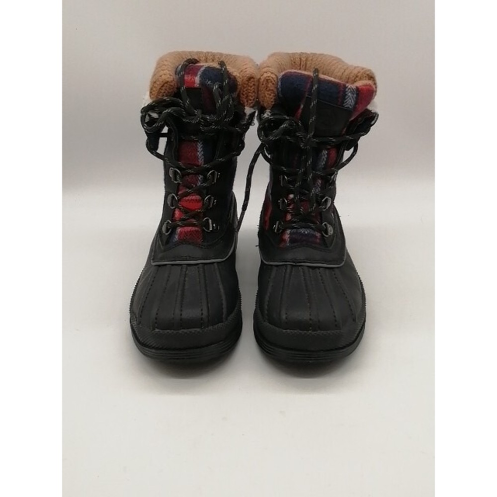 Tamarack Boots Womens Red Black 6 Winter Shoe Waterproof Slip Resistant SC1106
